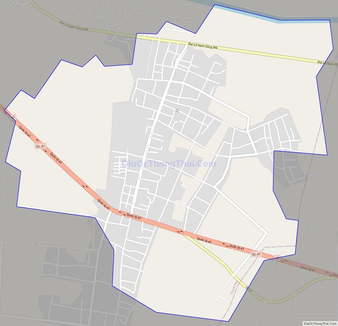 Bản đồ giao thông phường Quảng Tâm, thành phố Thanh Hóa