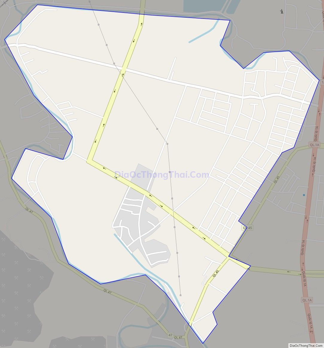 Bản đồ giao thông phường Quảng Thắng, thành phố Thanh Hóa