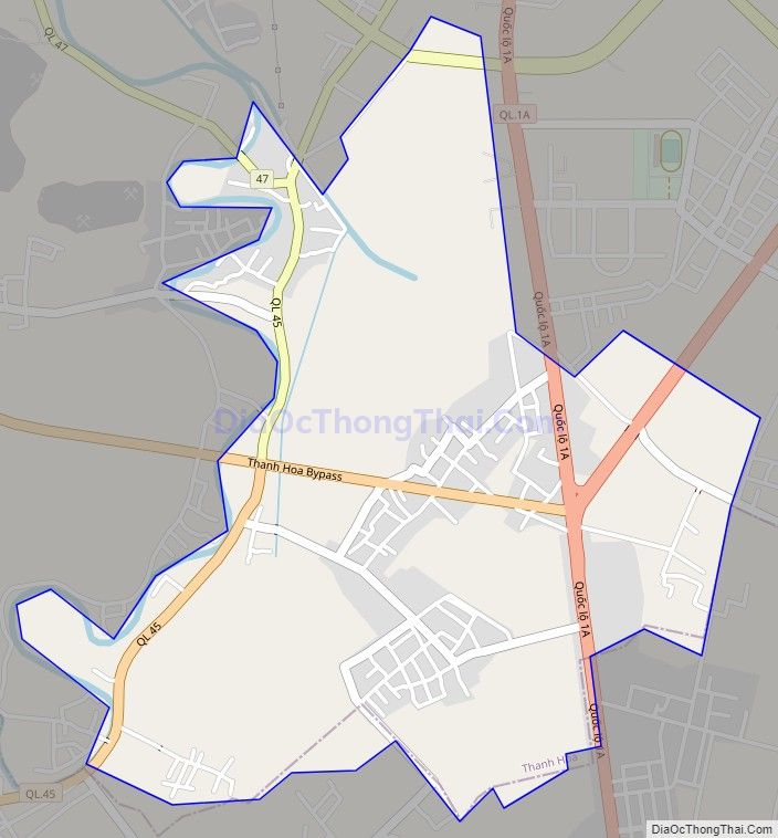 Bản đồ giao thông phường Quảng Thịnh, thành phố Thanh Hóa