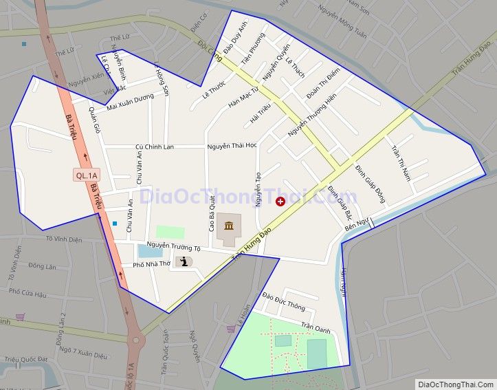 Bản đồ giao thông phường Trường Thi, thành phố Thanh Hóa