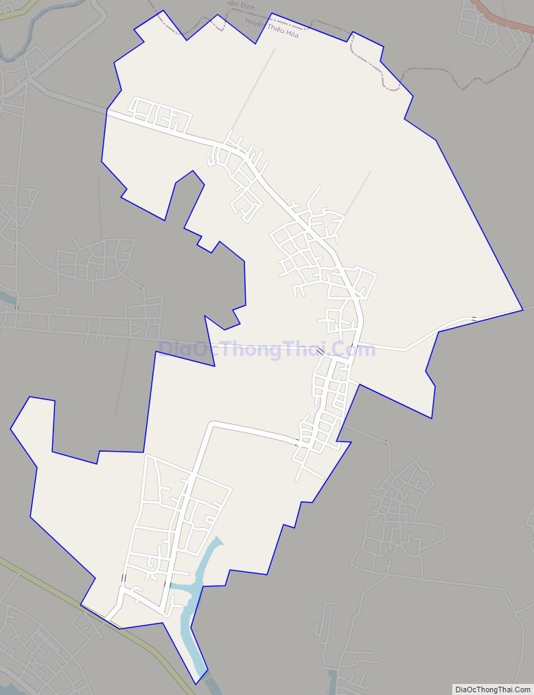 Bản đồ giao thông xã Thiệu Công, huyện Thiệu Hóa