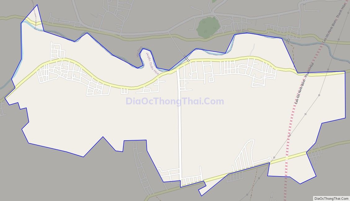 Bản đồ giao thông xã Thiệu Giang, huyện Thiệu Hóa