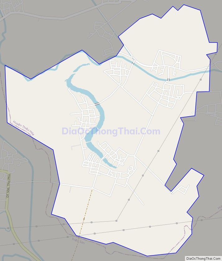 Bản đồ giao thông xã Thiệu Hòa, huyện Thiệu Hóa