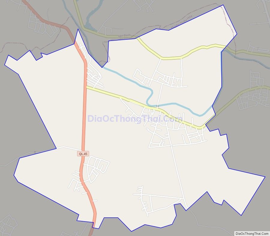 Bản đồ giao thông xã Thiệu Long, huyện Thiệu Hóa