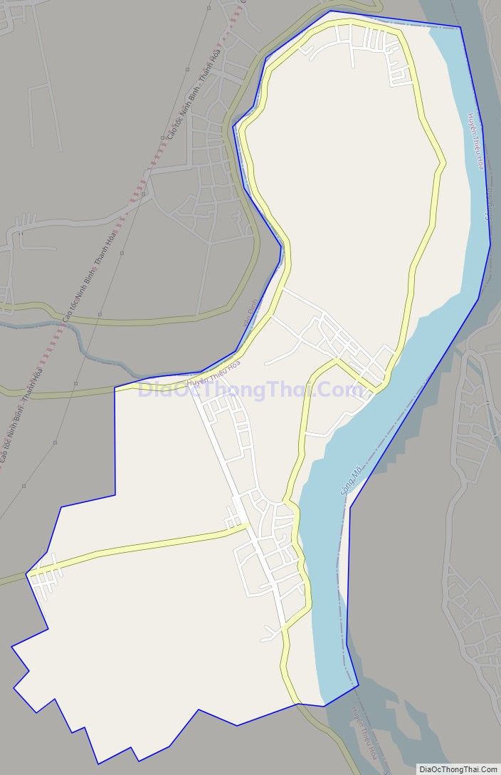 Bản đồ giao thông xã Thiệu Quang, huyện Thiệu Hóa