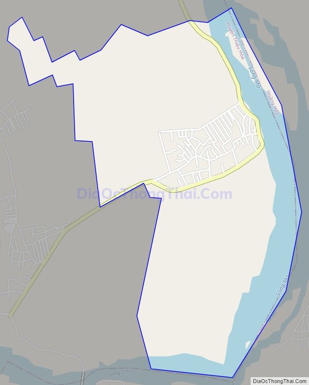 Bản đồ giao thông xã Thiệu Thịnh, huyện Thiệu Hóa