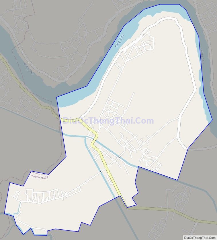 Bản đồ giao thông xã Thiệu Toán, huyện Thiệu Hóa