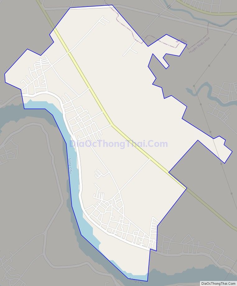 Bản đồ giao thông xã Thiệu Vũ, huyện Thiệu Hóa