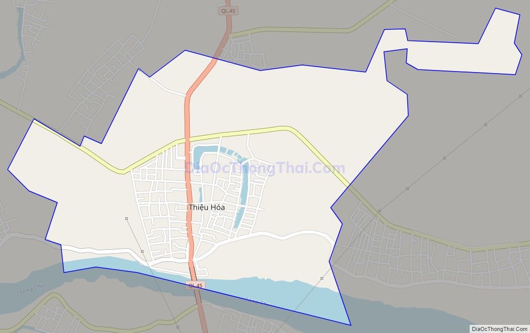Bản đồ giao thông Thị trấn Vạn Hà (cũ), huyện Thiệu Hóa