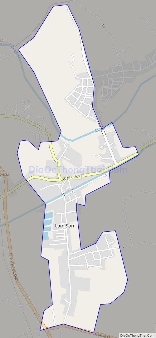 Bản đồ giao thông Thị trấn Lam Sơn, huyện Thọ Xuân