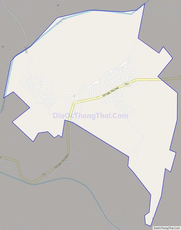 Bản đồ giao thông xã Thọ Hải, huyện Thọ Xuân