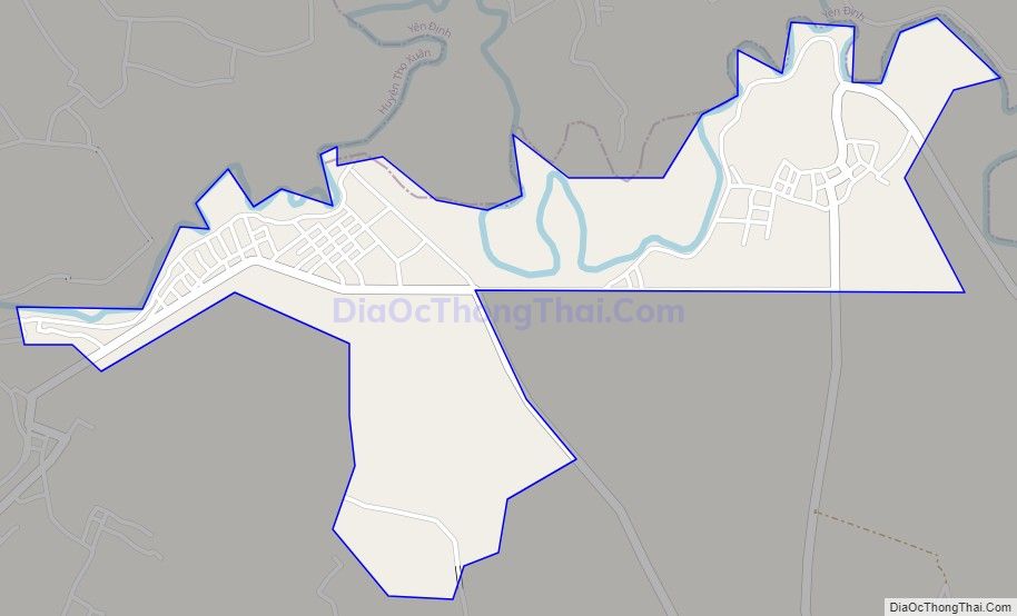 Bản đồ giao thông xã Thọ Thắng (cũ), huyện Thọ Xuân