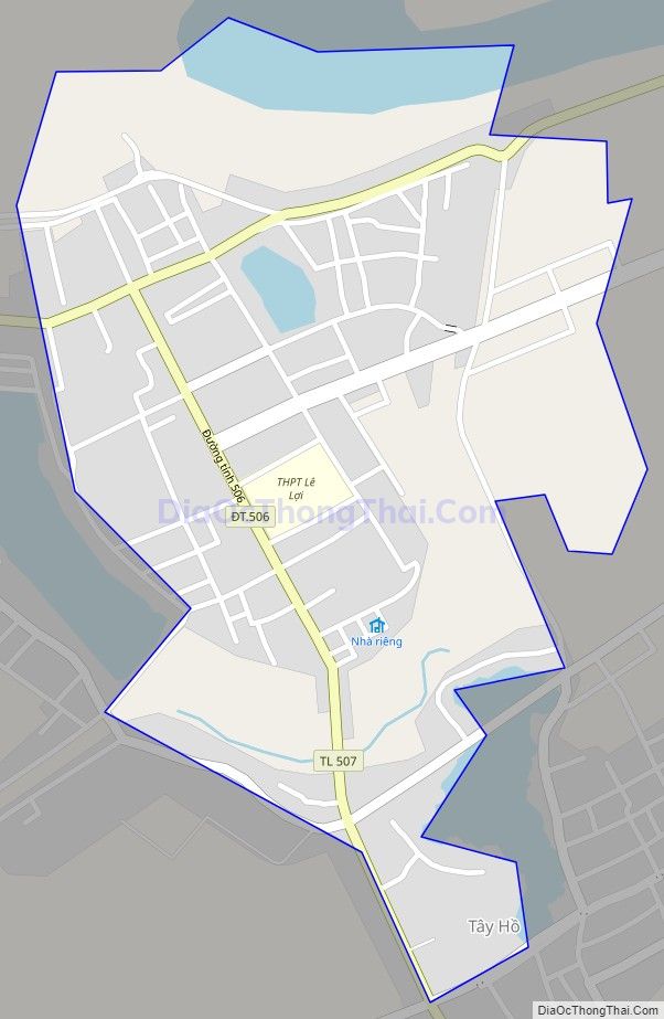 Bản đồ giao thông Thị trấn Thọ Xuân, huyện Thọ Xuân