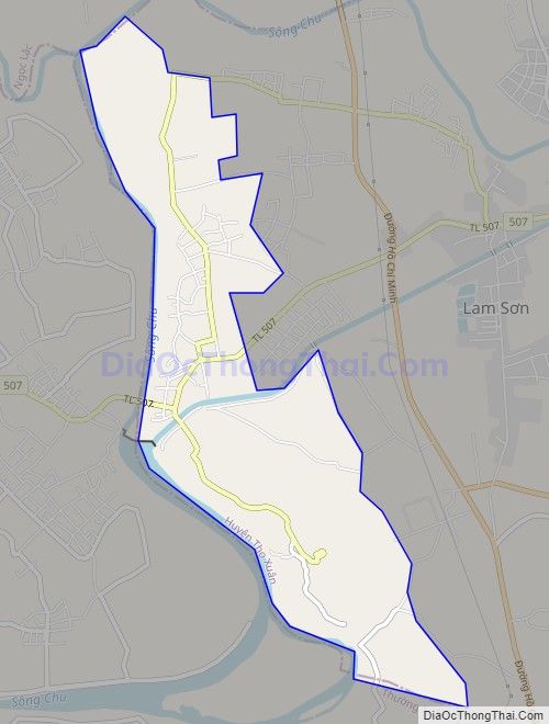 Bản đồ giao thông xã Xuân Bái, huyện Thọ Xuân