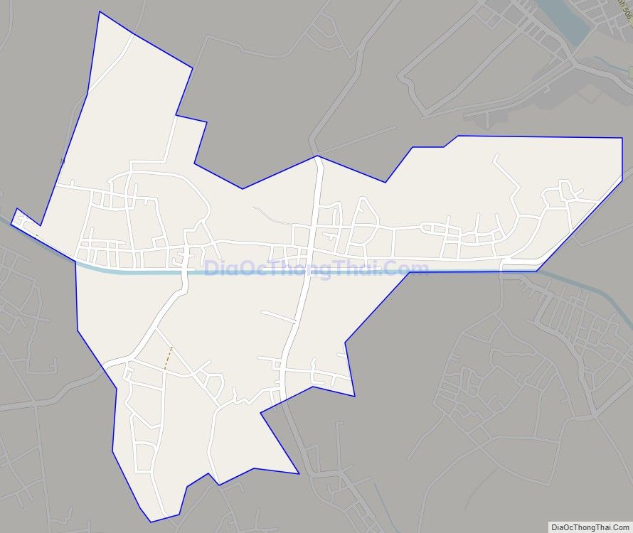 Bản đồ giao thông xã Xuân Giang, huyện Thọ Xuân