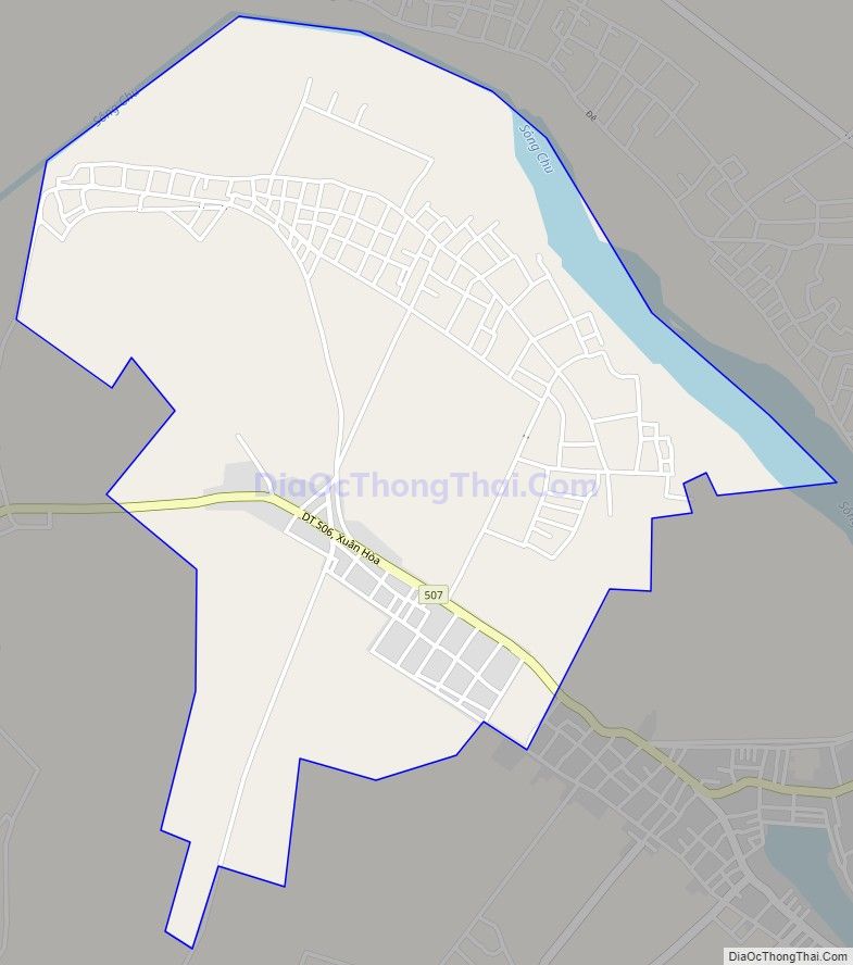 Bản đồ giao thông xã Xuân Hòa, huyện Thọ Xuân