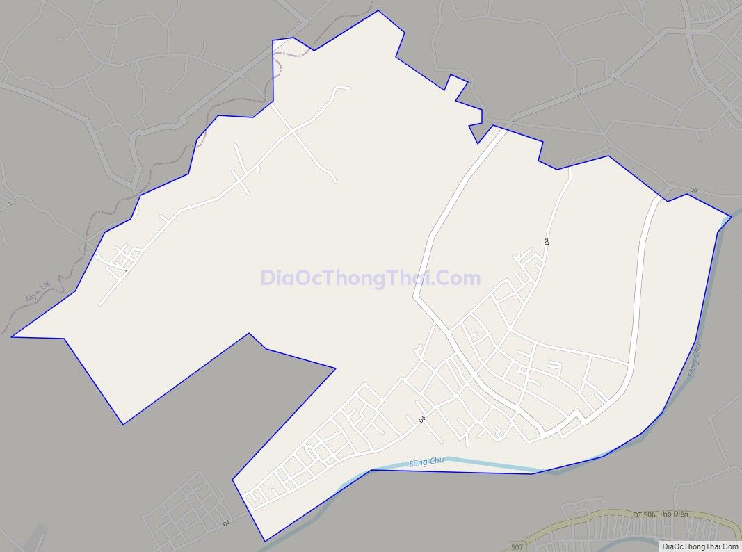 Bản đồ giao thông xã Xuân Thiên, huyện Thọ Xuân