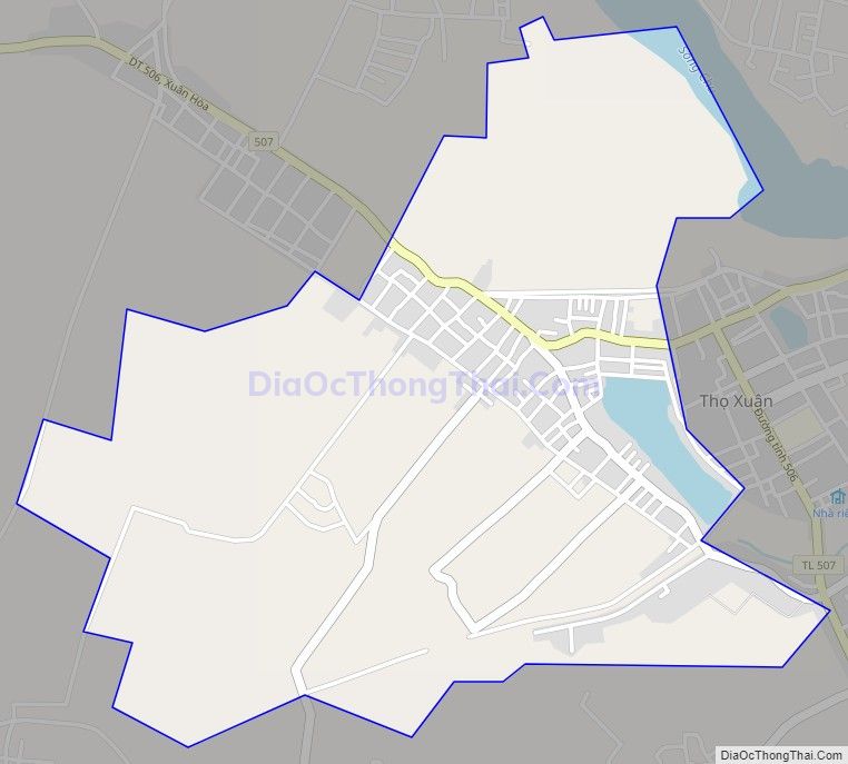 Bản đồ giao thông xã Xuân Trường, huyện Thọ Xuân