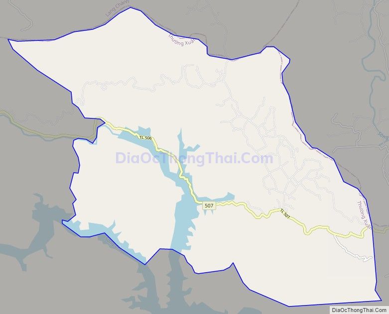 Bản đồ giao thông xã Lương Sơn, huyện Thường Xuân