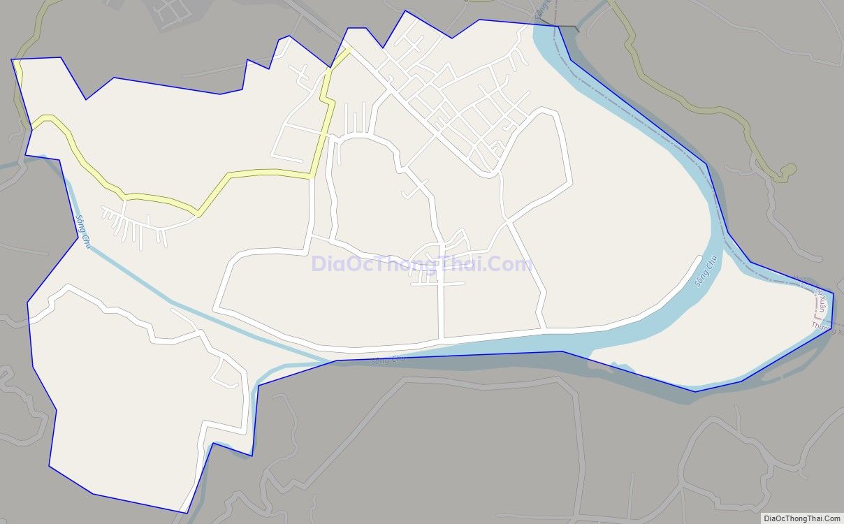 Bản đồ giao thông xã Thọ Thanh, huyện Thường Xuân