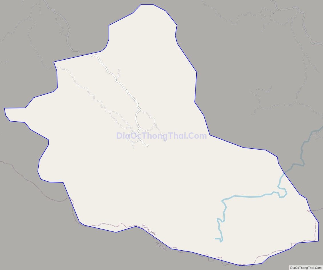 Bản đồ giao thông xã Xuân Thắng, huyện Thường Xuân