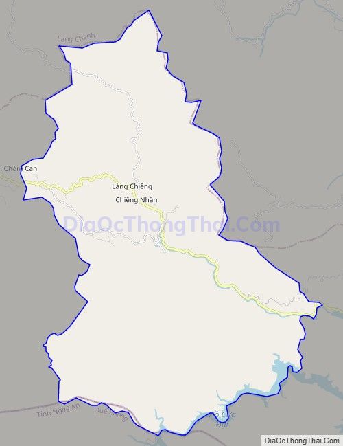 Bản đồ giao thông xã Yên Nhân, huyện Thường Xuân