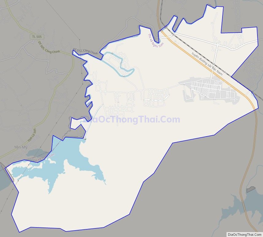 Bản đồ giao thông xã Các Sơn, thị xã Nghi Sơn