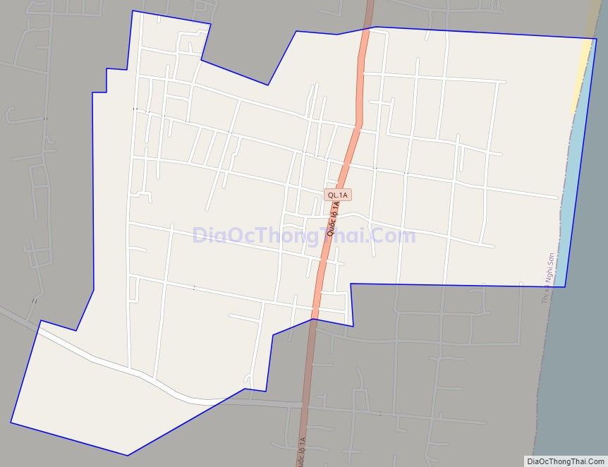 Bản đồ giao thông phường Hải An, thị xã Nghi Sơn