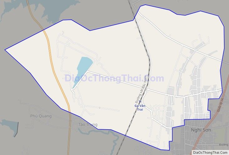 Bản đồ giao thông xã Hải Nhân, thị xã Nghi Sơn