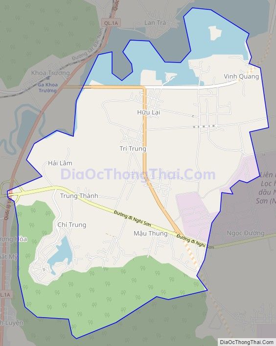 Bản đồ giao thông phường Mai Lâm, thị xã Nghi Sơn