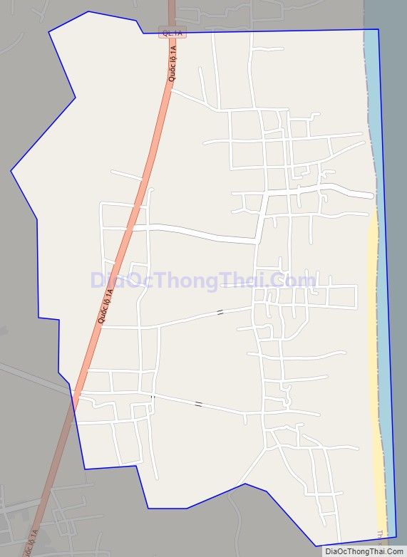 Bản đồ giao thông phường Ninh Hải, thị xã Nghi Sơn