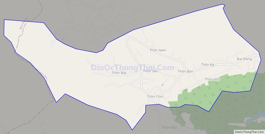 Bản đồ giao thông xã Phú Lâm, thị xã Nghi Sơn