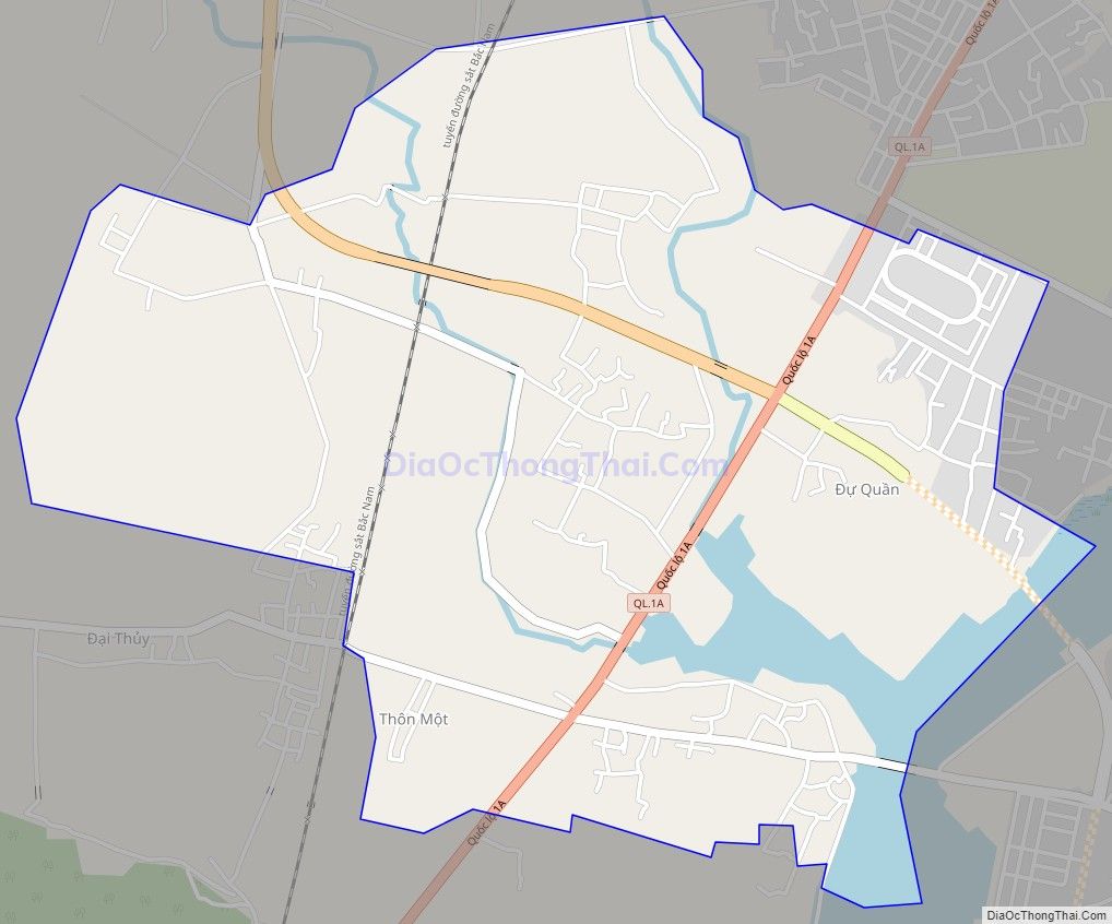 Bản đồ giao thông phường Xuân Lâm, thị xã Nghi Sơn