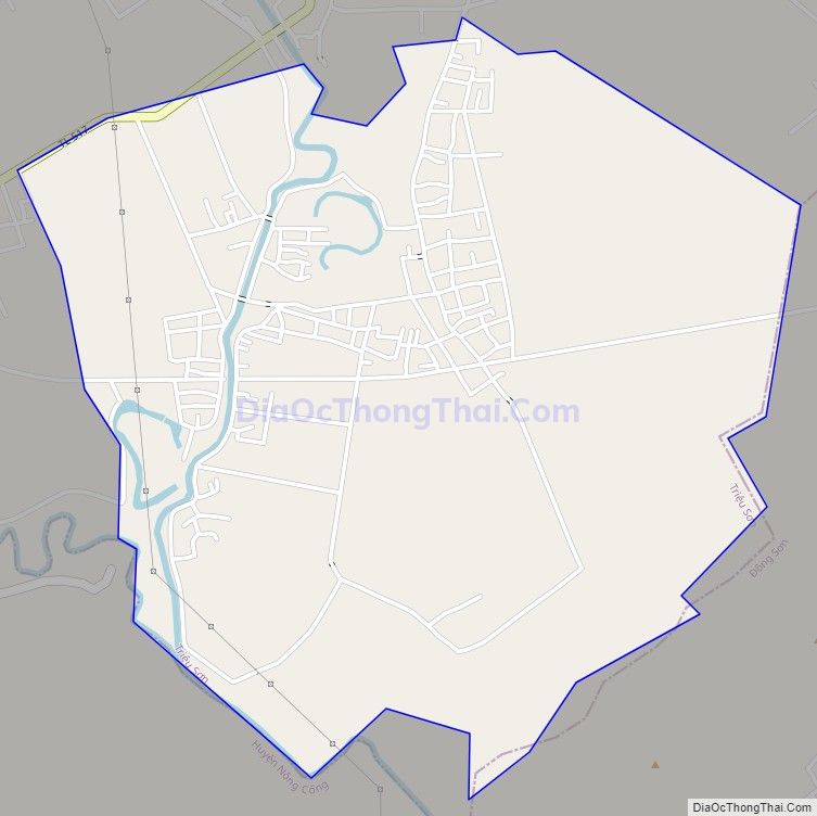 Bản đồ giao thông xã Đồng Thắng, huyện Triệu Sơn