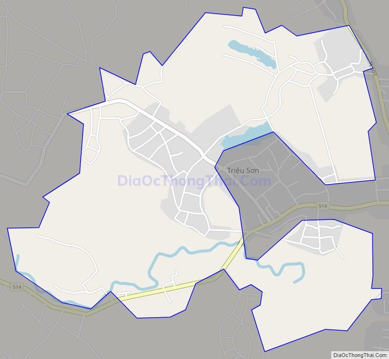 Bản đồ giao thông xã Minh Sơn, huyện Triệu Sơn