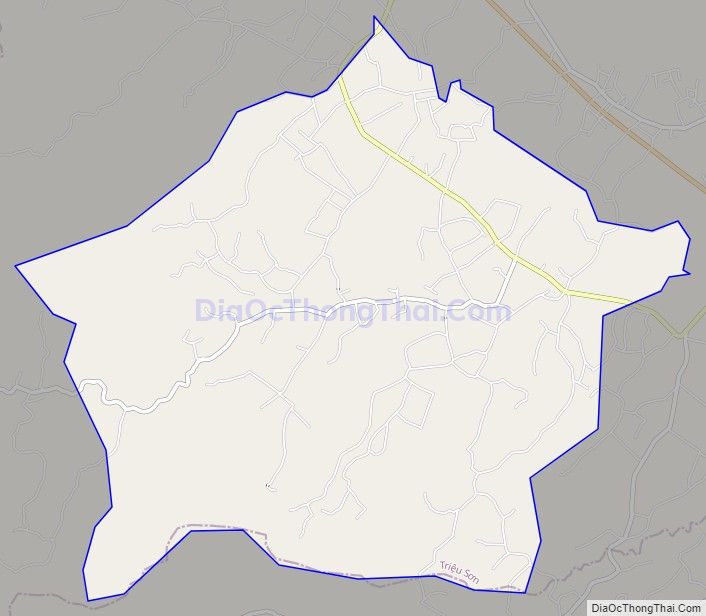 Bản đồ giao thông xã Thọ Bình, huyện Triệu Sơn