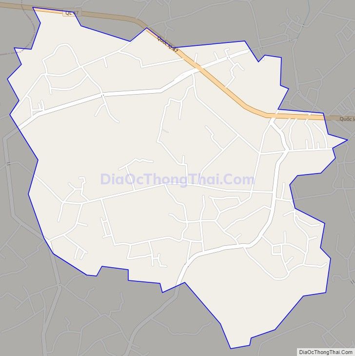 Bản đồ giao thông xã Thọ Cường, huyện Triệu Sơn