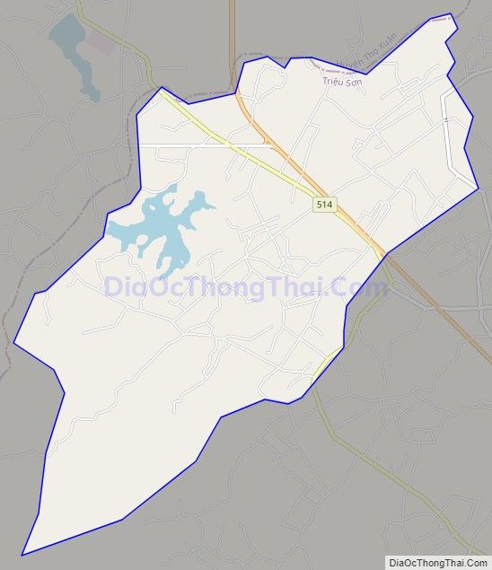 Bản đồ giao thông xã Thọ Sơn, huyện Triệu Sơn