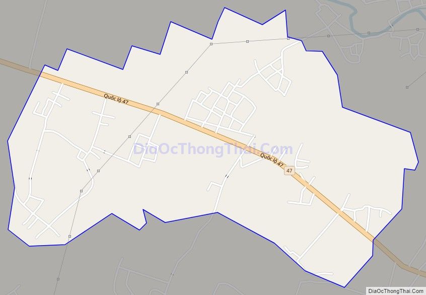 Bản đồ giao thông xã Thọ Thế, huyện Triệu Sơn