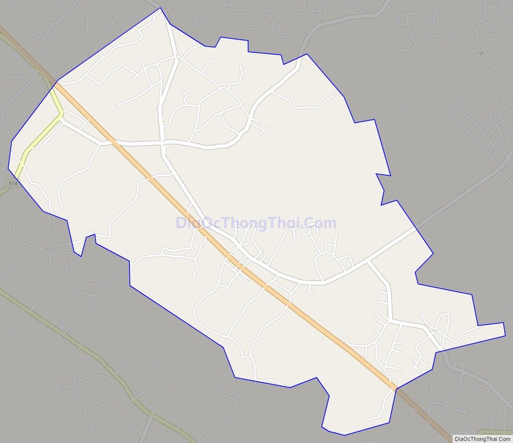 Bản đồ giao thông xã Thọ Tiến, huyện Triệu Sơn