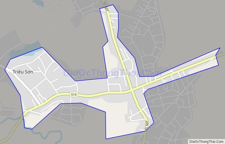 Bản đồ giao thông Thị trấn Triệu Sơn, huyện Triệu Sơn