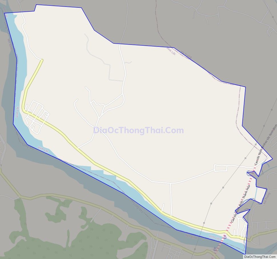 Bản đồ giao thông xã Vĩnh An, huyện Vĩnh Lộc