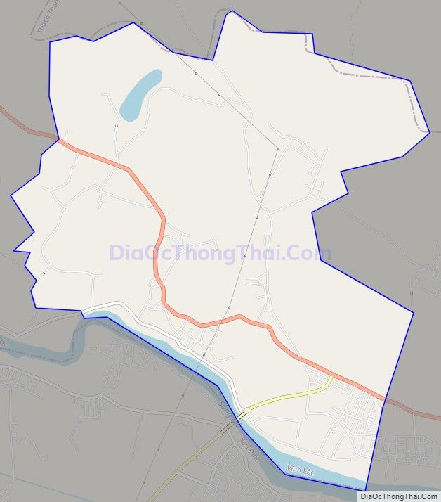 Bản đồ giao thông xã Vĩnh Hùng, huyện Vĩnh Lộc