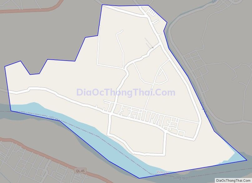 Bản đồ giao thông xã Vĩnh Khang (cũ), huyện Vĩnh Lộc