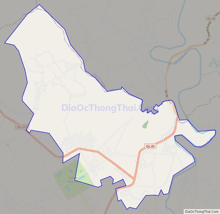 Bản đồ giao thông xã Vĩnh Long, huyện Vĩnh Lộc