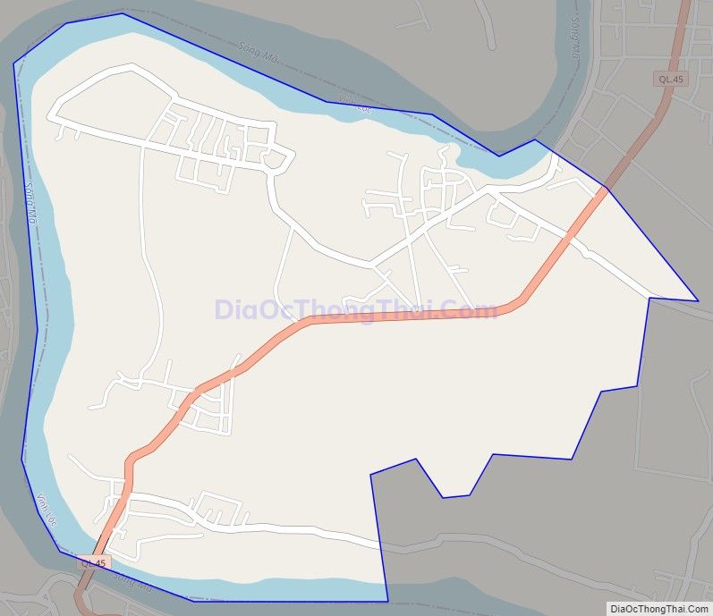 Bản đồ giao thông xã Vĩnh Ninh (cũ), huyện Vĩnh Lộc