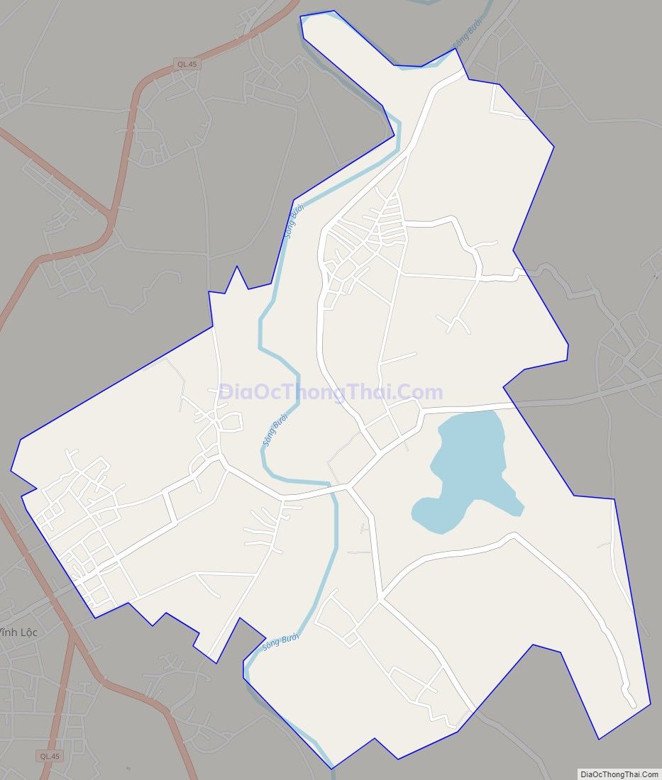 Bản đồ giao thông xã Vĩnh Phúc, huyện Vĩnh Lộc