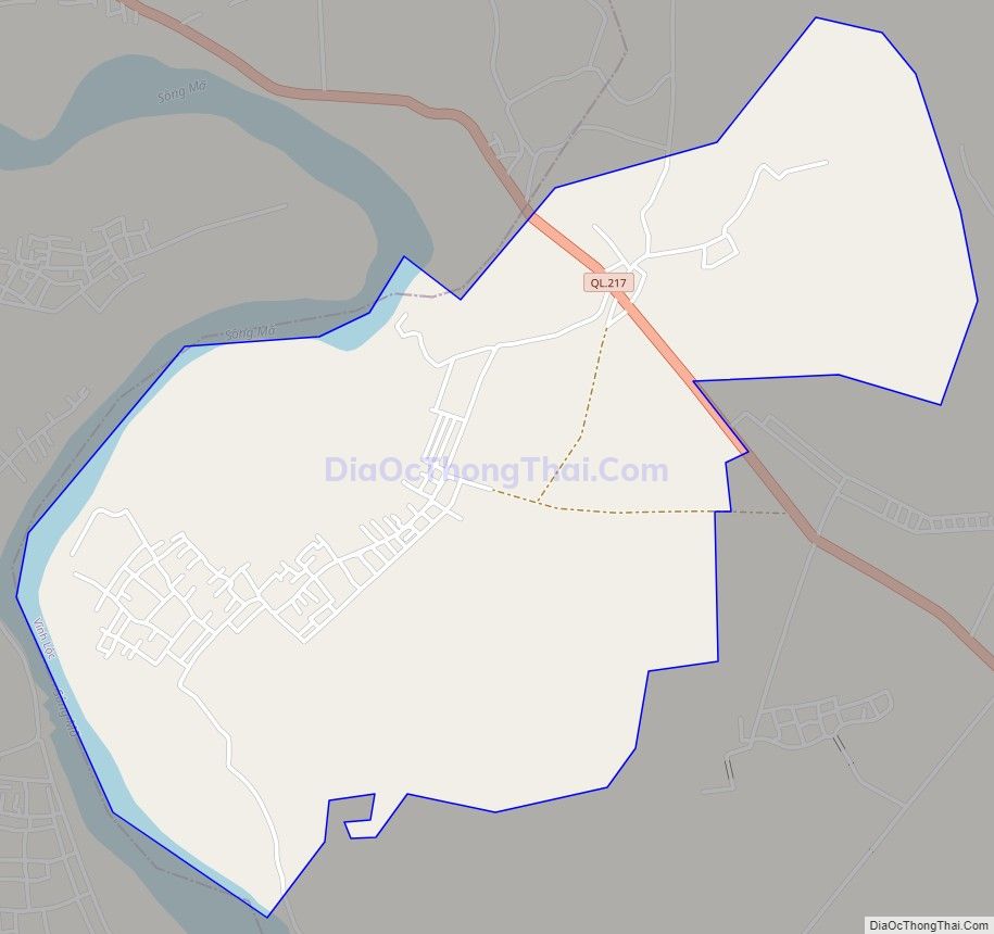 Bản đồ giao thông xã Vĩnh Quang, huyện Vĩnh Lộc