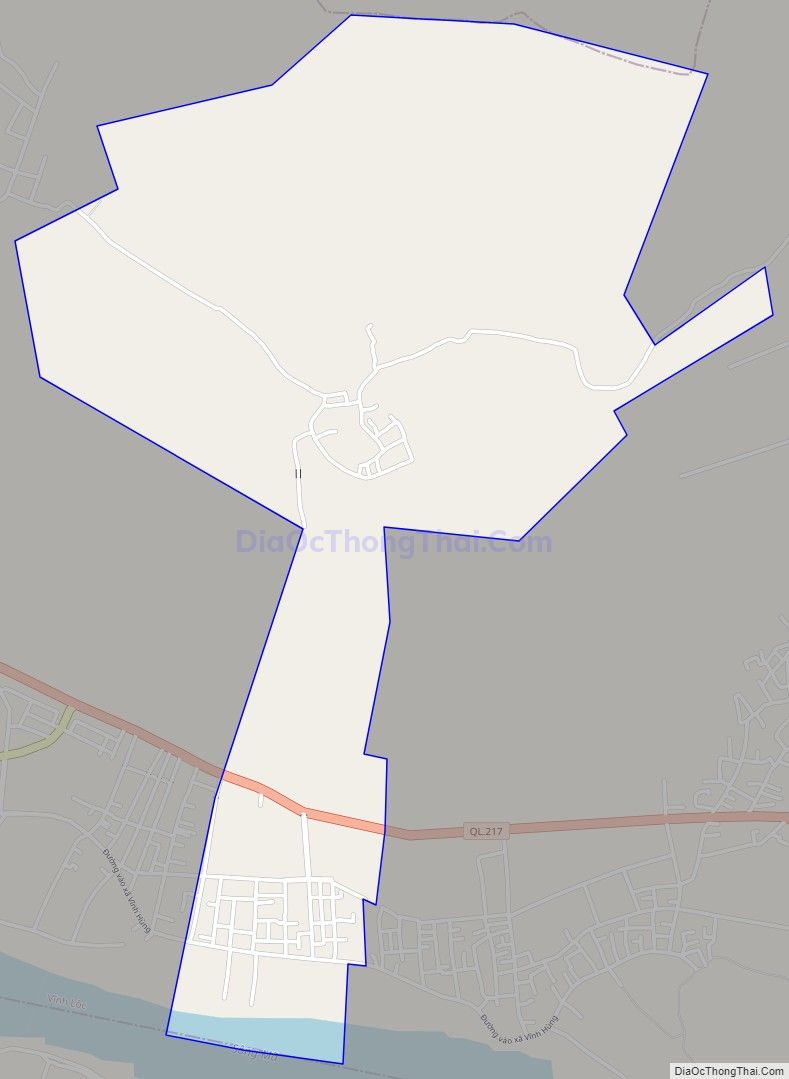 Bản đồ giao thông xã Vĩnh Tân (cũ), huyện Vĩnh Lộc