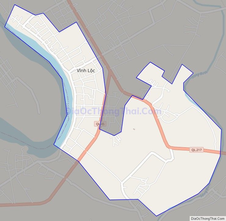 Bản đồ giao thông xã Vĩnh Thành (cũ), huyện Vĩnh Lộc